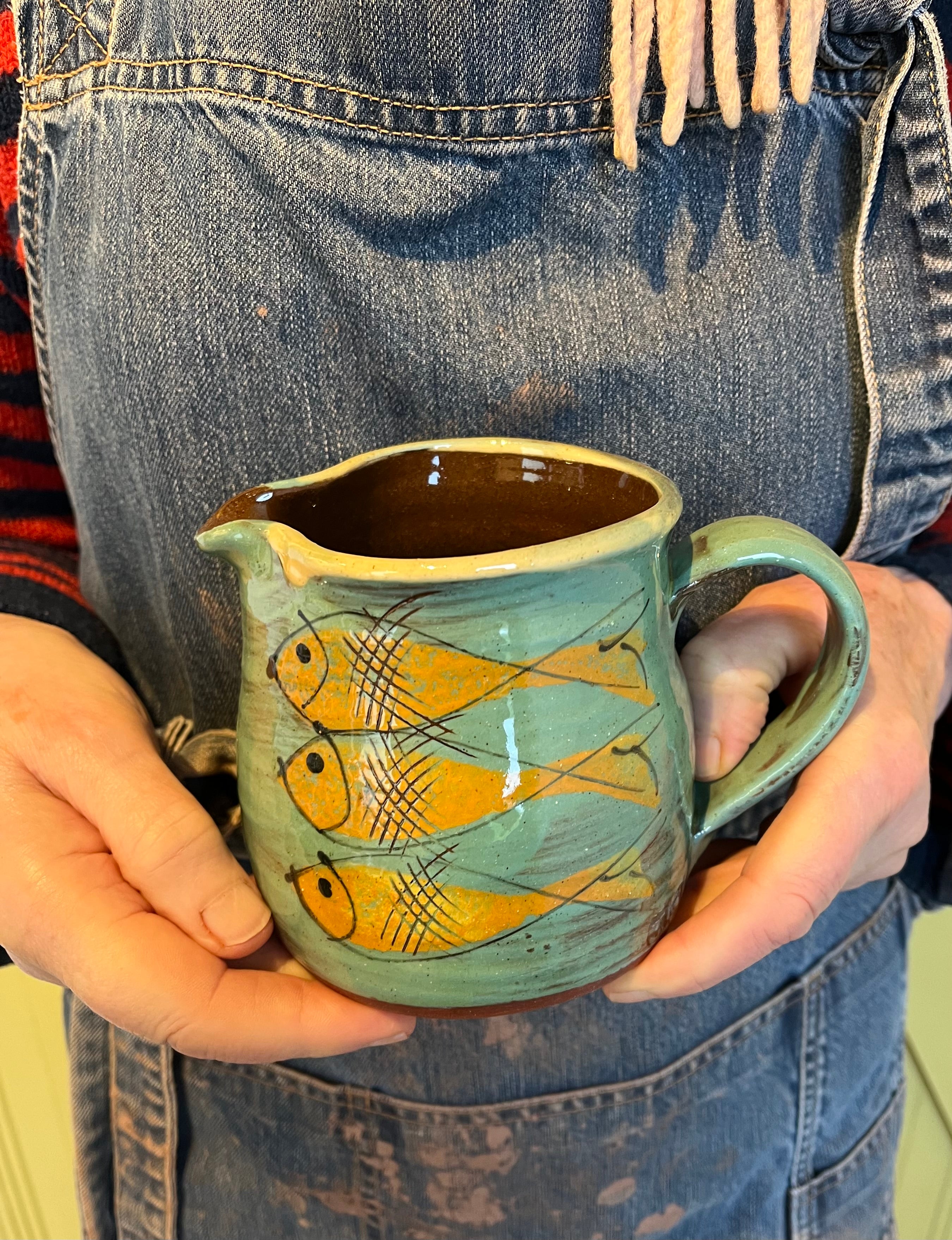Turquoise Fish Jug