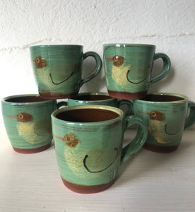 Small Turquoise Mug with Blackheaded Gull