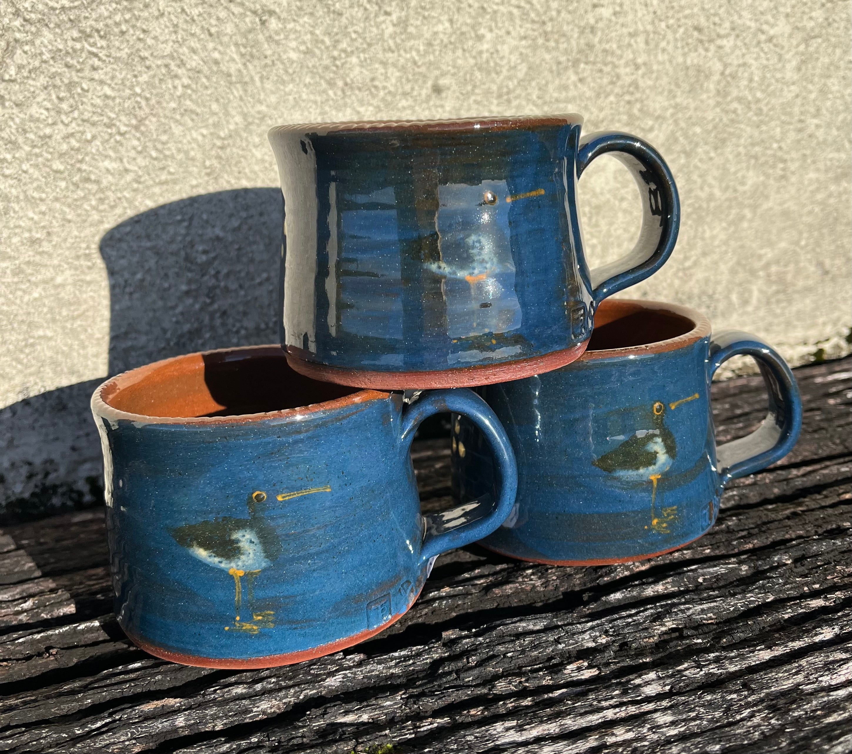 Dark Blue Oystercatcher Mug
