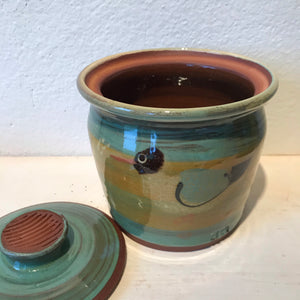 Blackheaded Gull Lidded Pot