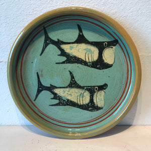 Turquoise Basking Shark Plate