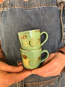 Small Turquoise Mug with Blackheaded Gull