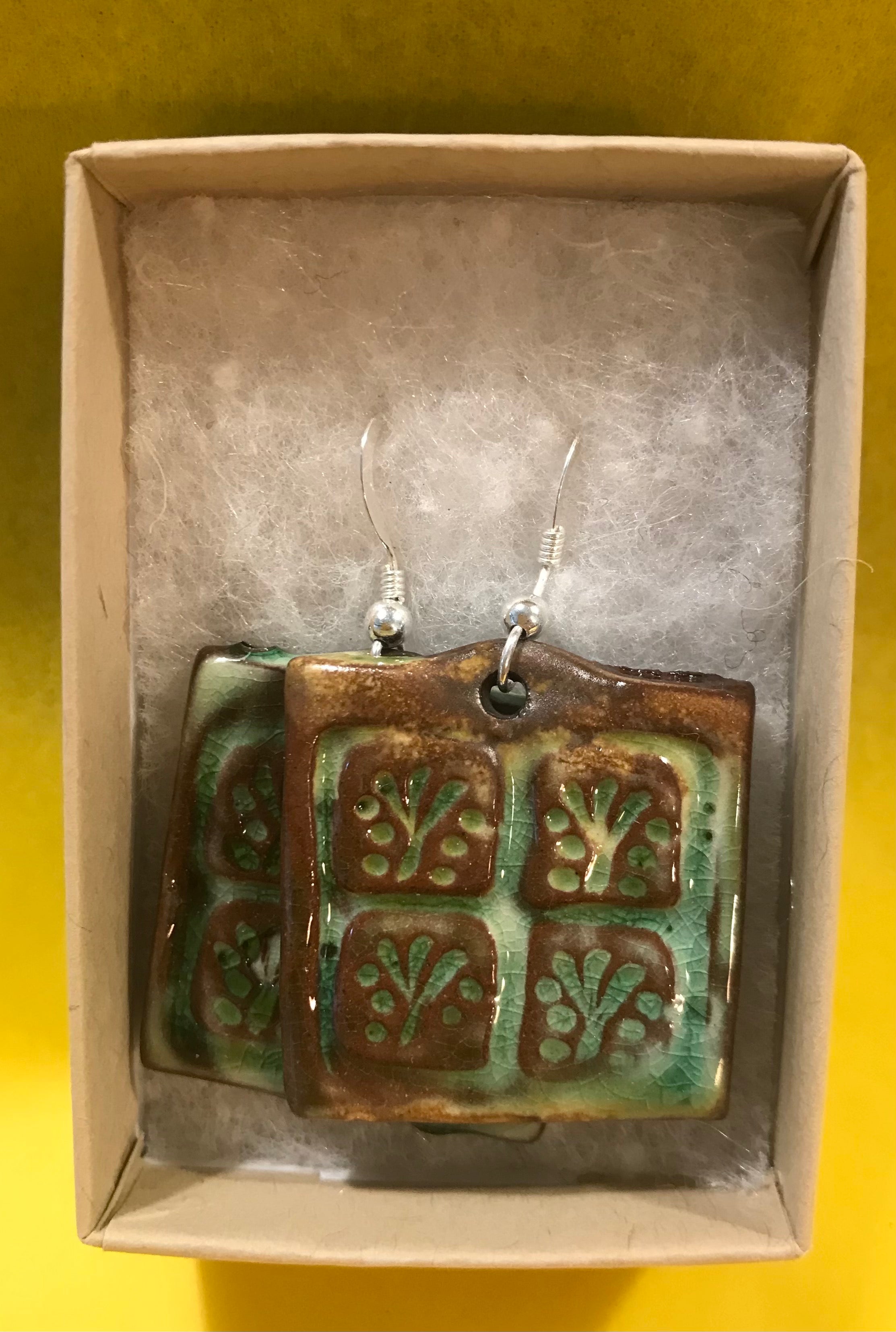 Green Earrings