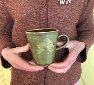Pale Green Hare Mug