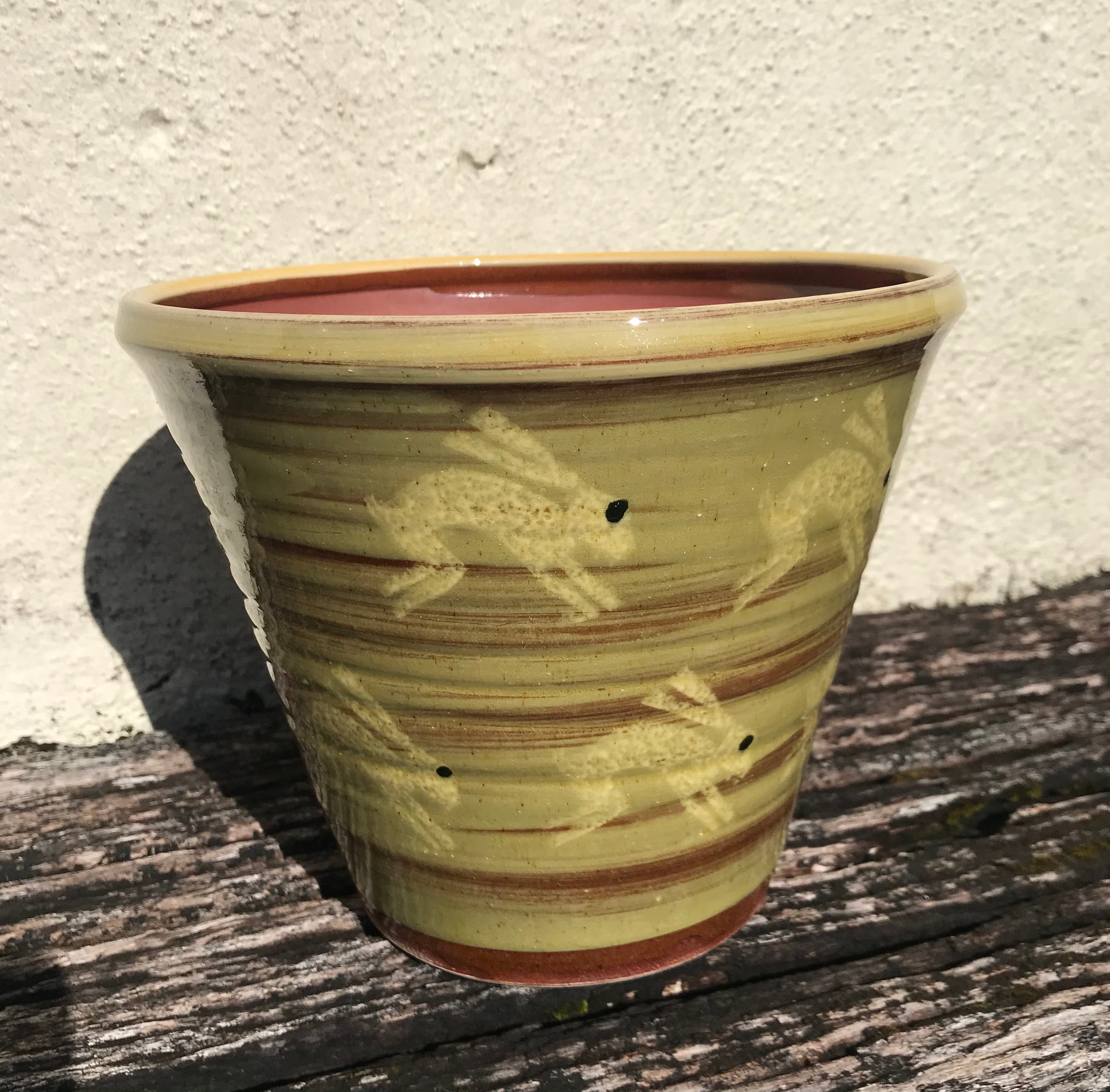 Pale Green Hare Plant Pot