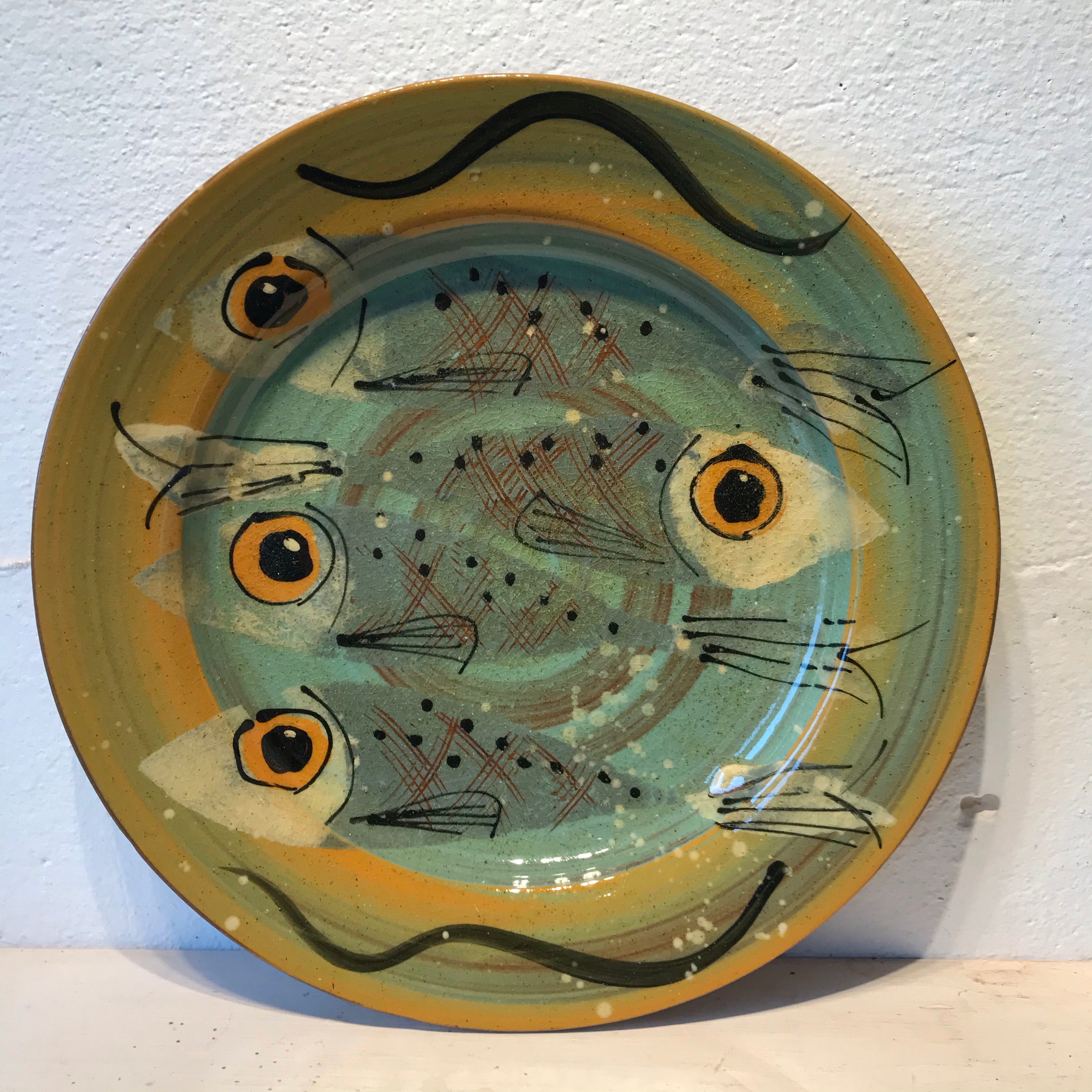 Large Googley Eyed Fish Platter