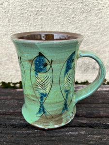 Turquoise Fish Tankard
